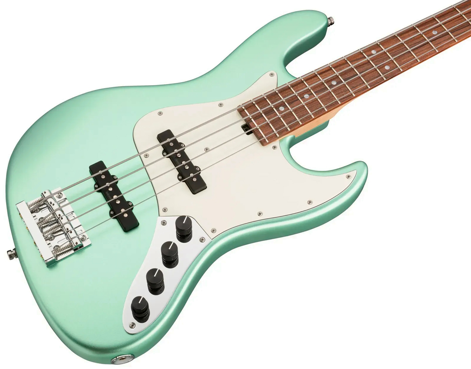 Sadowsky Vintage Jj Bass 21 Fret Alder 4c Metroline All Active Mor - Sage Green Metallic Satin - Bajo eléctrico de cuerpo sólido - Variation 2