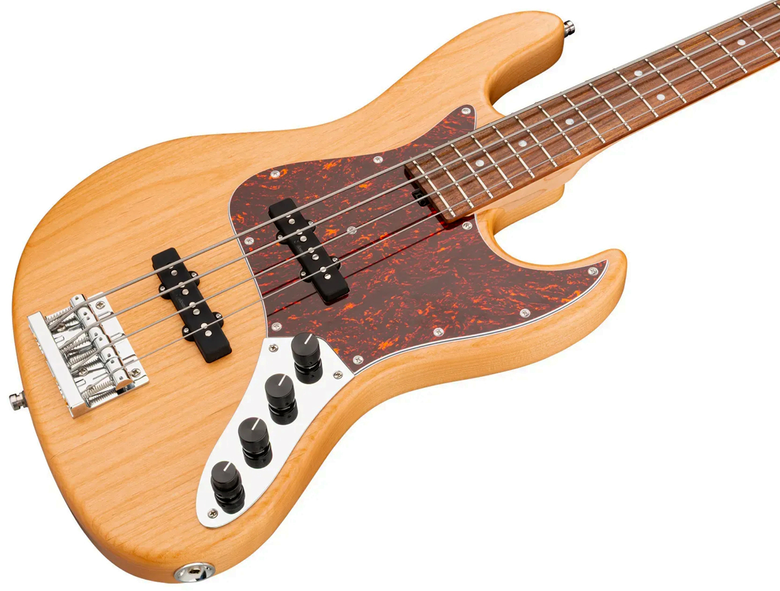 Sadowsky Vintage Jj Bass 21 Fret Alder 4c Metroline All Active Mor - Natural Transparent Satin - Bajo eléctrico de cuerpo sólido - Variation 2