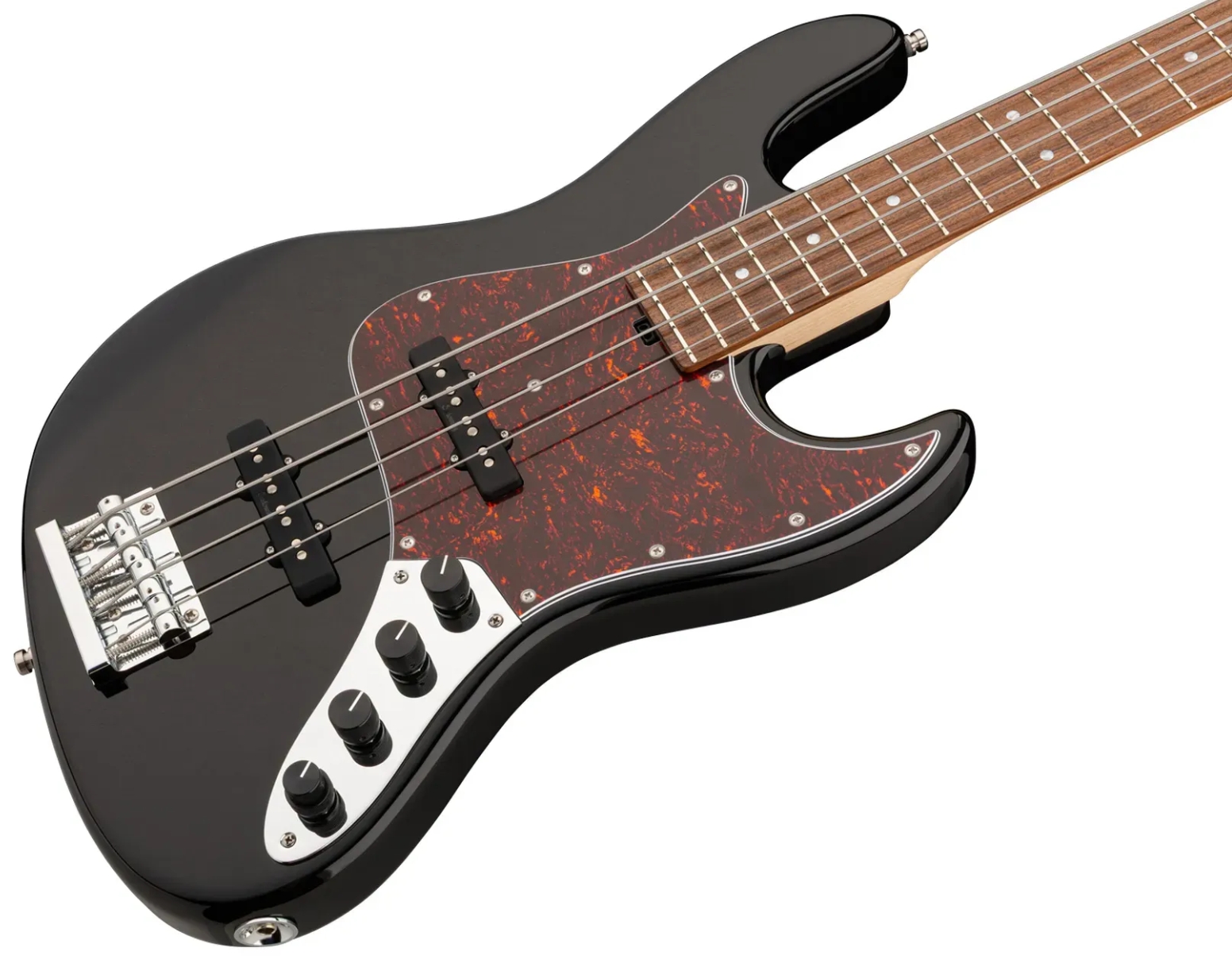 Sadowsky Vintage Jj Bass 21 Fret Alder 4c Metroline All Active Mor - Solid Black High Polish - Bajo eléctrico de cuerpo sólido - Variation 2
