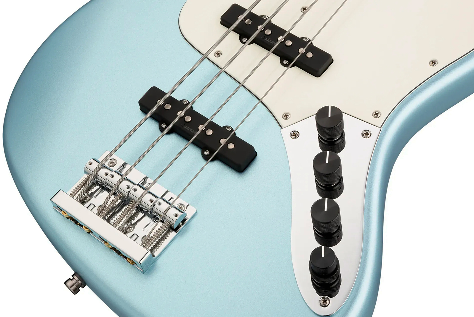 Sadowsky Vintage Jj Bass 21 Fret Alder 4c Metroline All Active Mor - Ice Blue Metallic Satin - Bajo eléctrico de cuerpo sólido - Variation 3