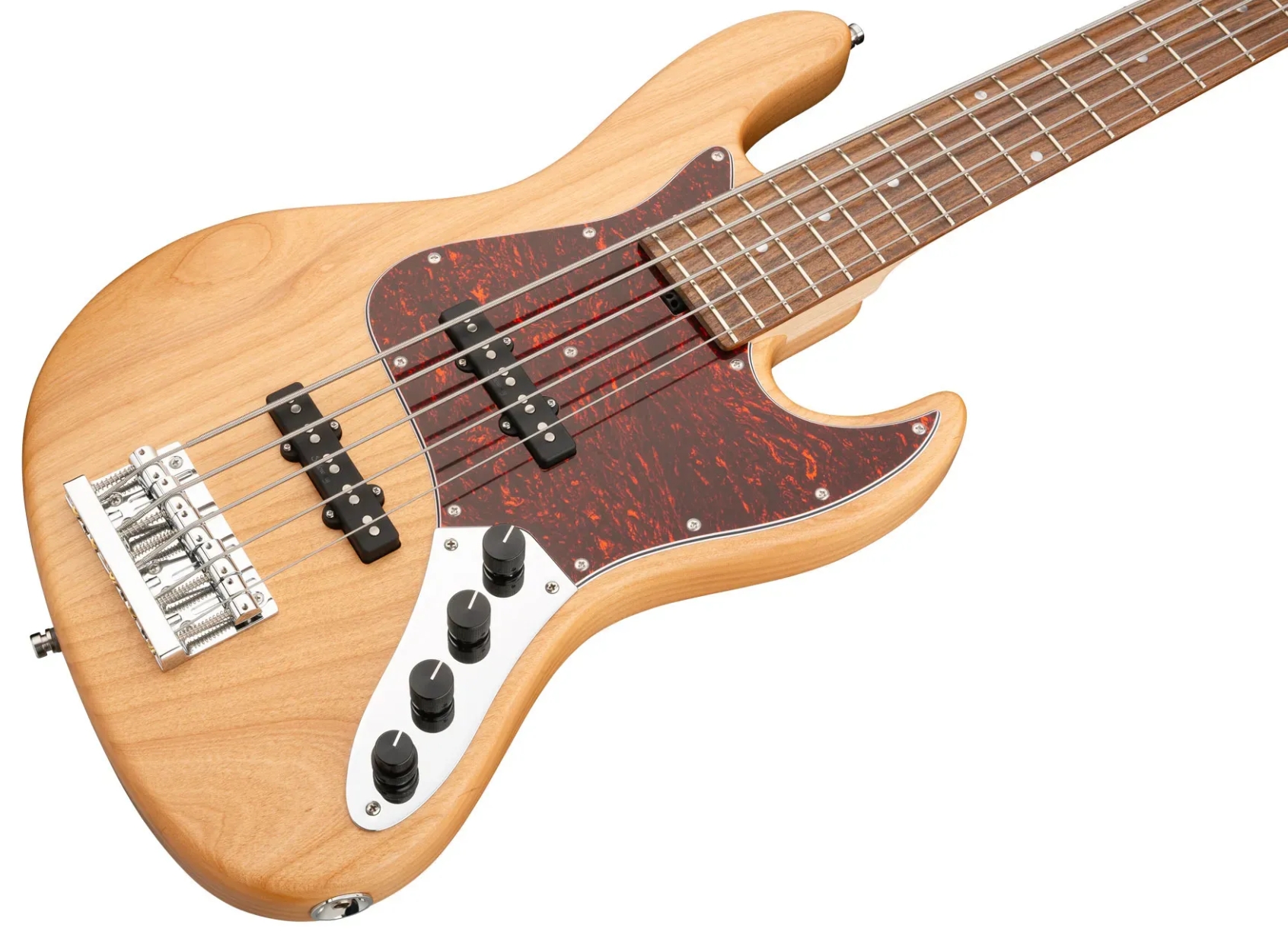 Sadowsky Vintage Jj Bass 21 Fret Alder 5c Metroline All Active Mor - Natural Transparent Satin - Bajo eléctrico de cuerpo sólido - Variation 2