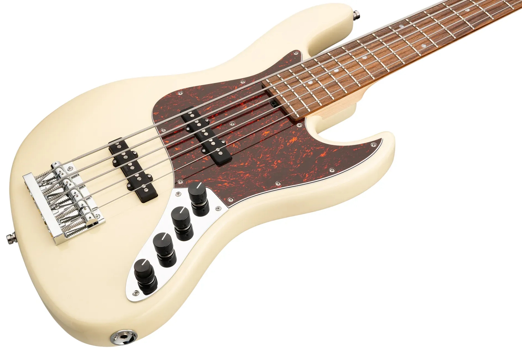 Sadowsky Vintage Jj Bass 21 Fret Alder 5c Metroline All Active Mor - Solid Olympic White - Bajo eléctrico de cuerpo sólido - Variation 2