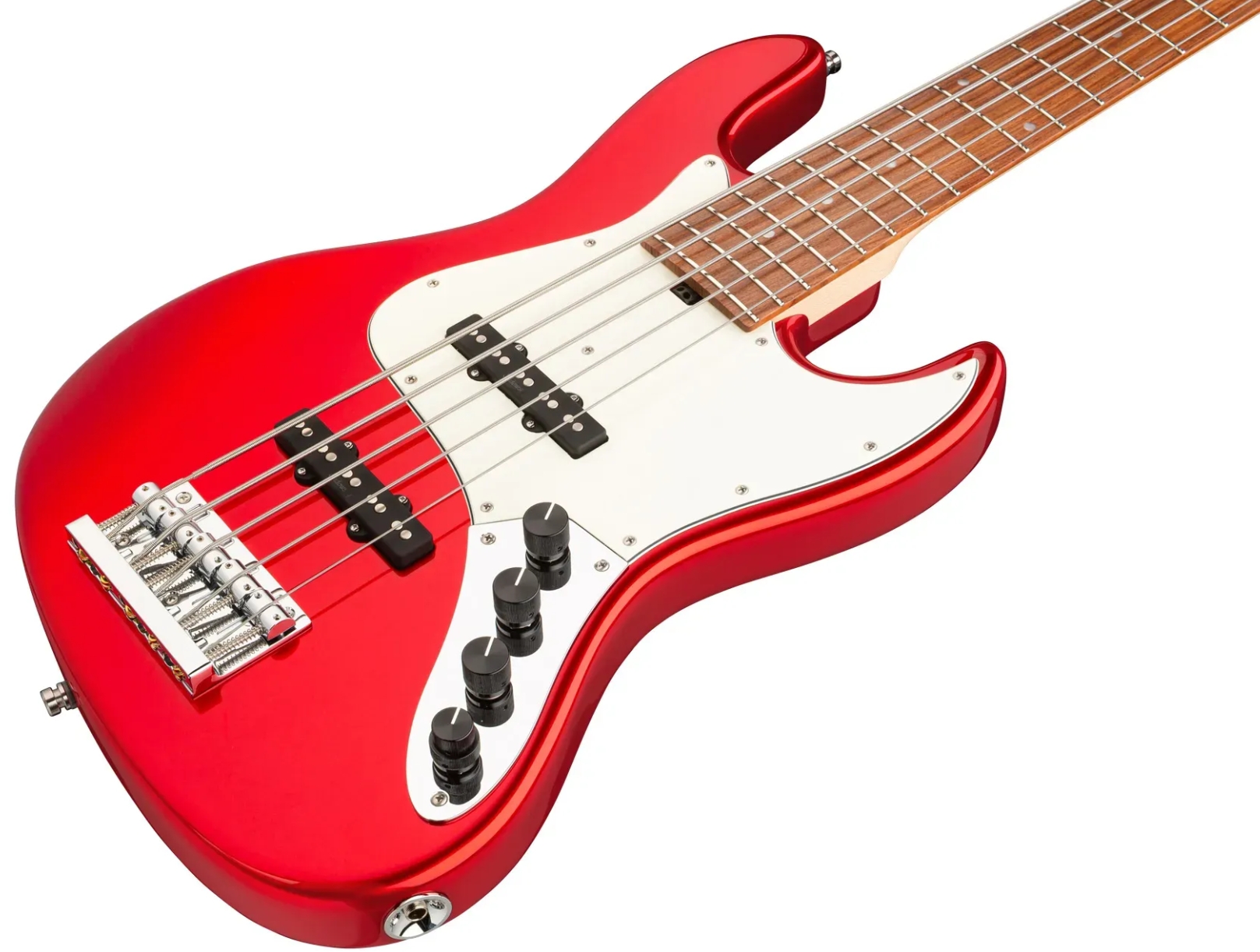 Sadowsky Vintage Jj Bass 21 Fret Alder 5c Metroline All Active Mor - Candy Apple Red Metallic - Bajo eléctrico de cuerpo sólido - Variation 2