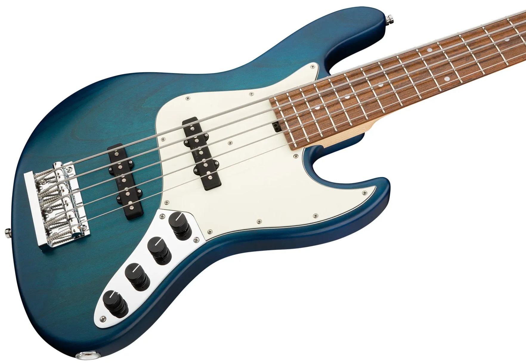 Sadowsky Vintage Jj Bass 21 Fret Alder 5c Metroline All Active Mor - Bora Blue Burst Transparent Satin - Bajo eléctrico de cuerpo sólido - Variation 2