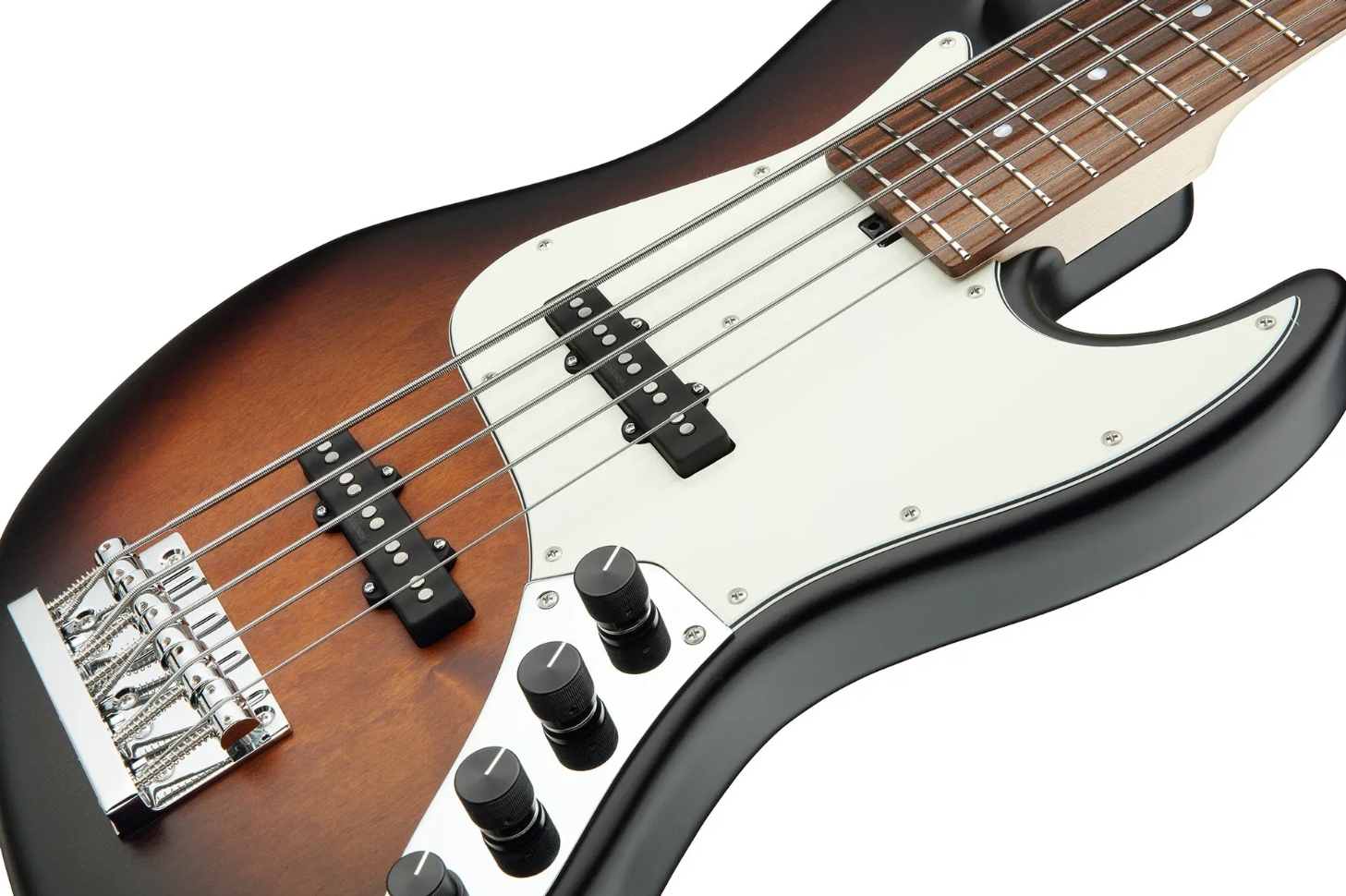 Sadowsky Vintage Jj Bass 21 Fret Alder 5c Metroline All Active Mor - Almond Sunburst Transparent Satin - Bajo eléctrico de cuerpo sólido - Variation 2