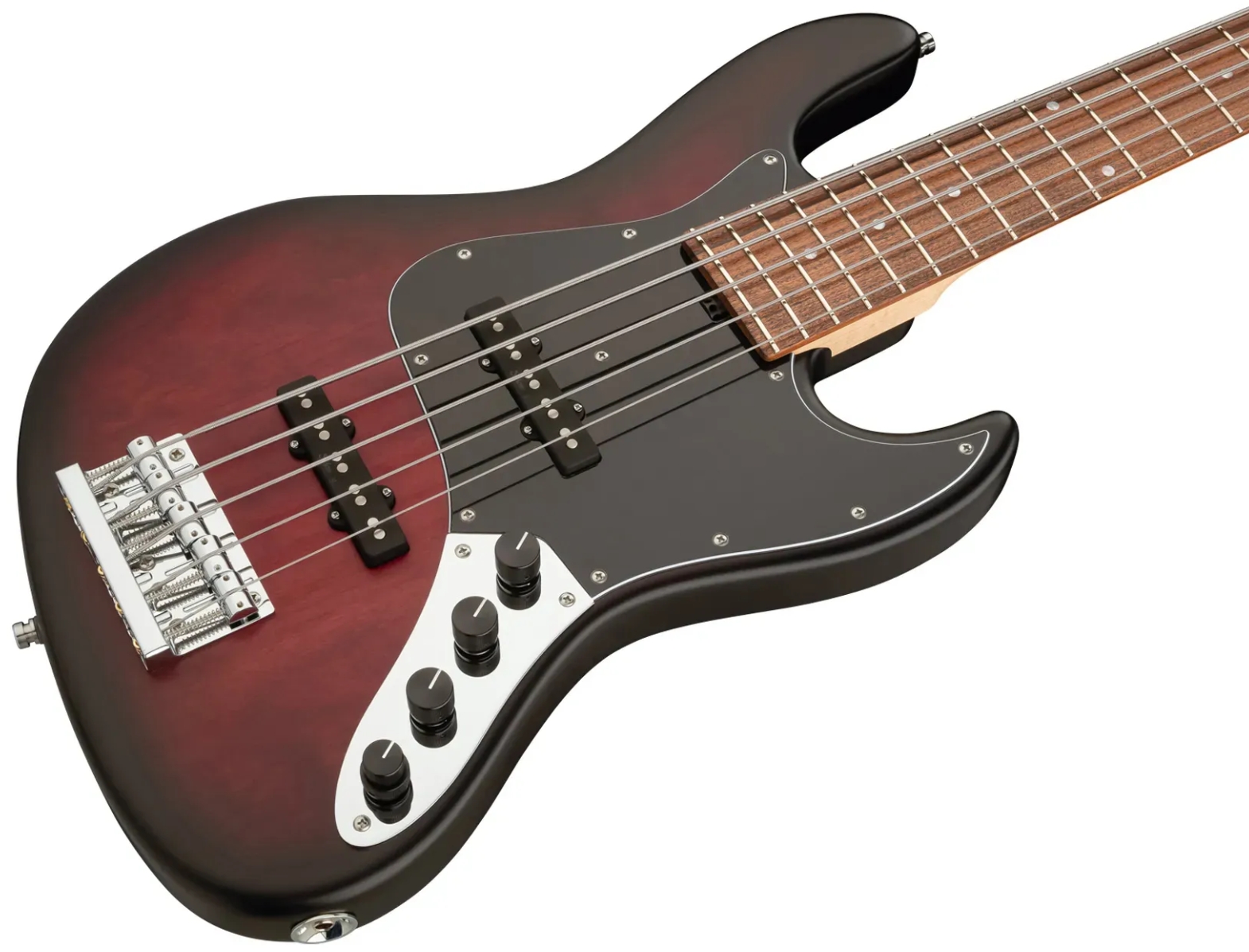 Sadowsky Vintage Jj Bass 21 Fret Alder 5c Metroline All Active Mor - Burgundy Blackburst Transparent Satin - Bajo eléctrico de cuerpo sólido - Variati