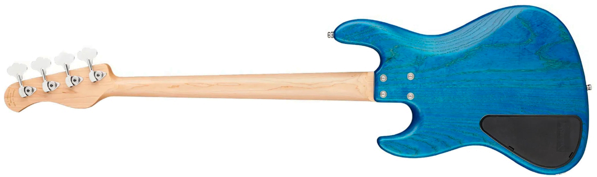 Sadowsky Vintage Jj Bass 21 Fret Ash 4c Metroline All Active Mn - Ocean Blue Transparent Satin - Bajo eléctrico de cuerpo sólido - Variation 1