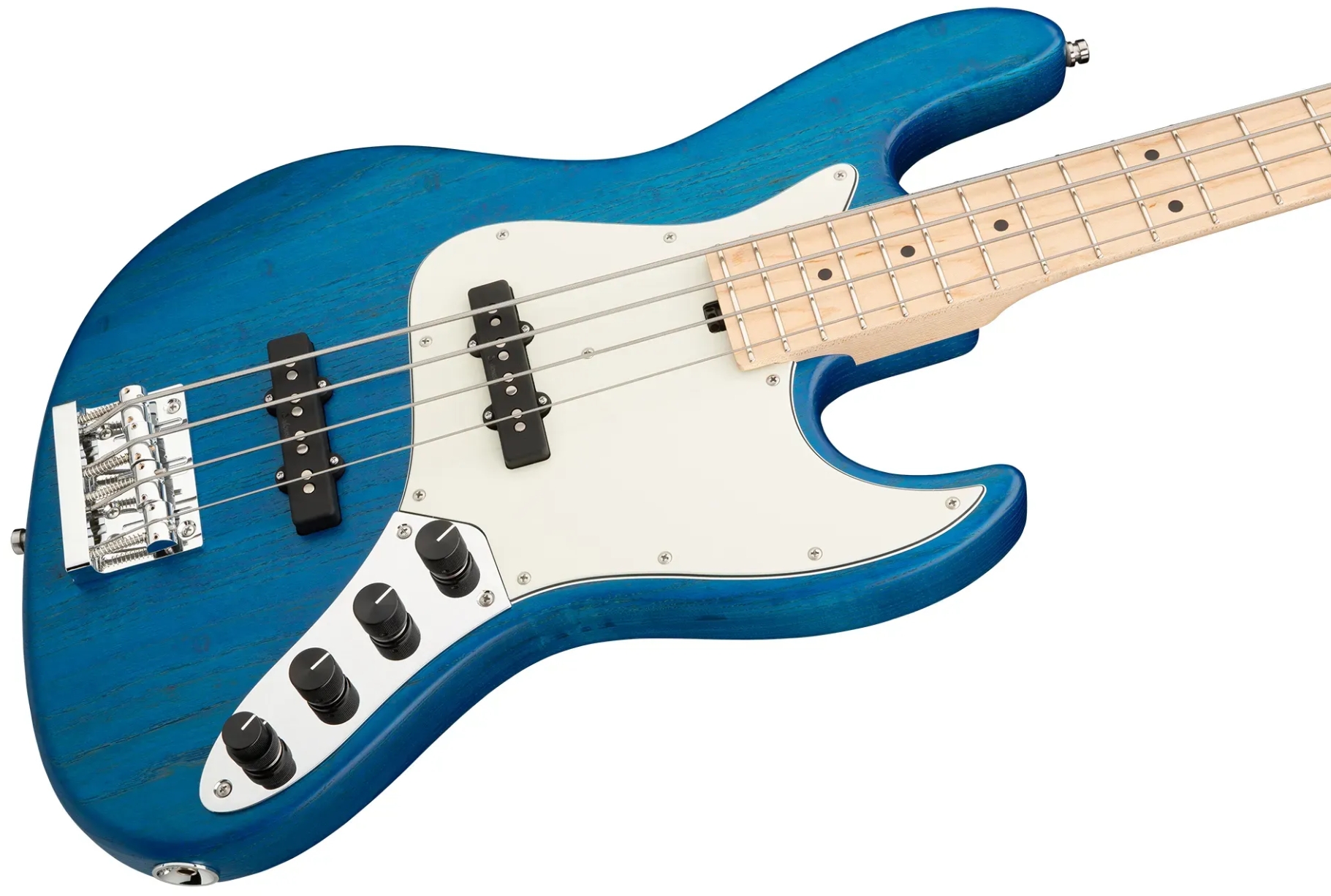 Sadowsky Vintage Jj Bass 21 Fret Ash 4c Metroline All Active Mn - Ocean Blue Transparent Satin - Bajo eléctrico de cuerpo sólido - Variation 2