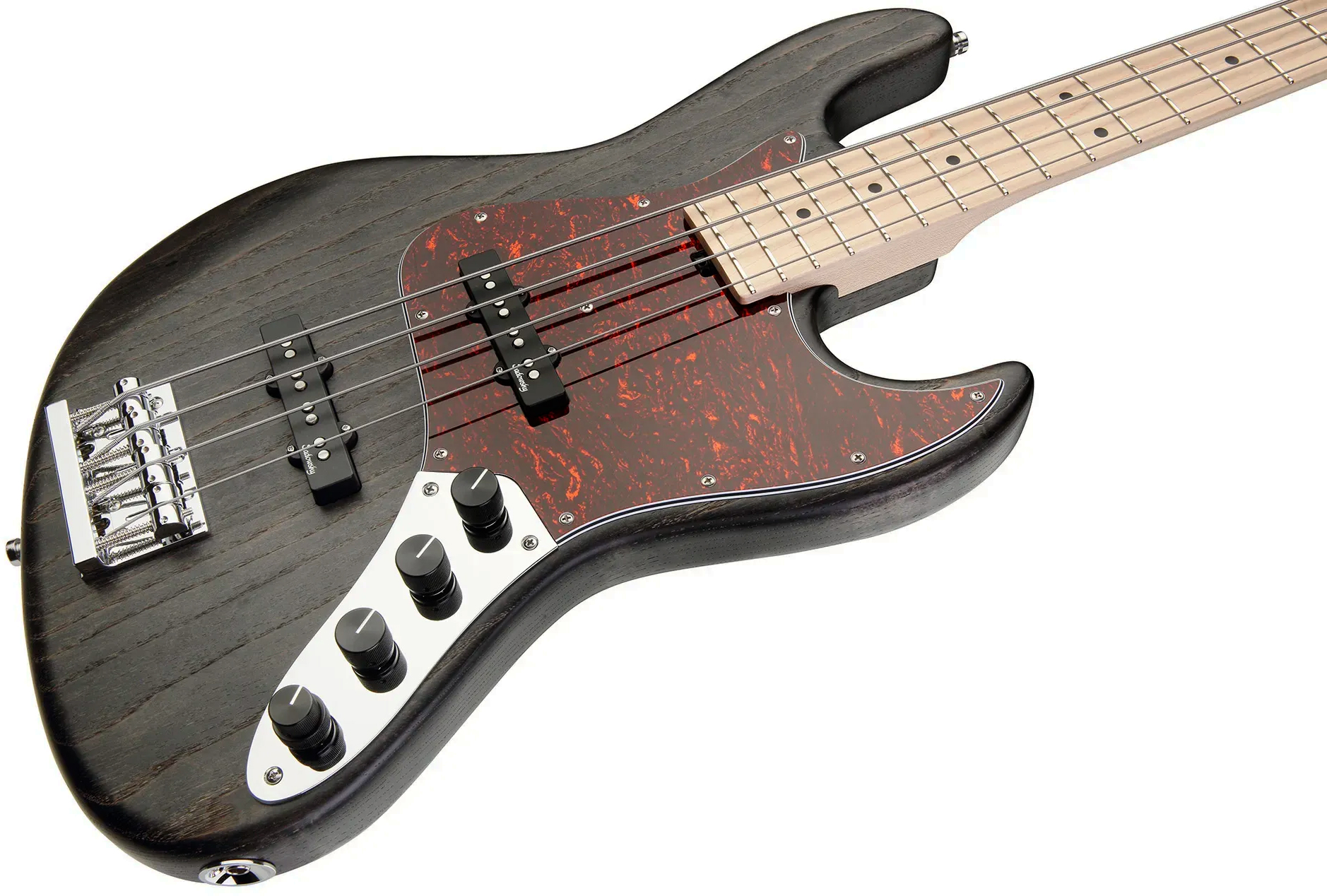 Sadowsky Vintage Jj Bass 21 Fret Ash 4c Metroline All Active Mn - Nirvana Black Transparent Satin - Bajo eléctrico de cuerpo sólido - Variation 4