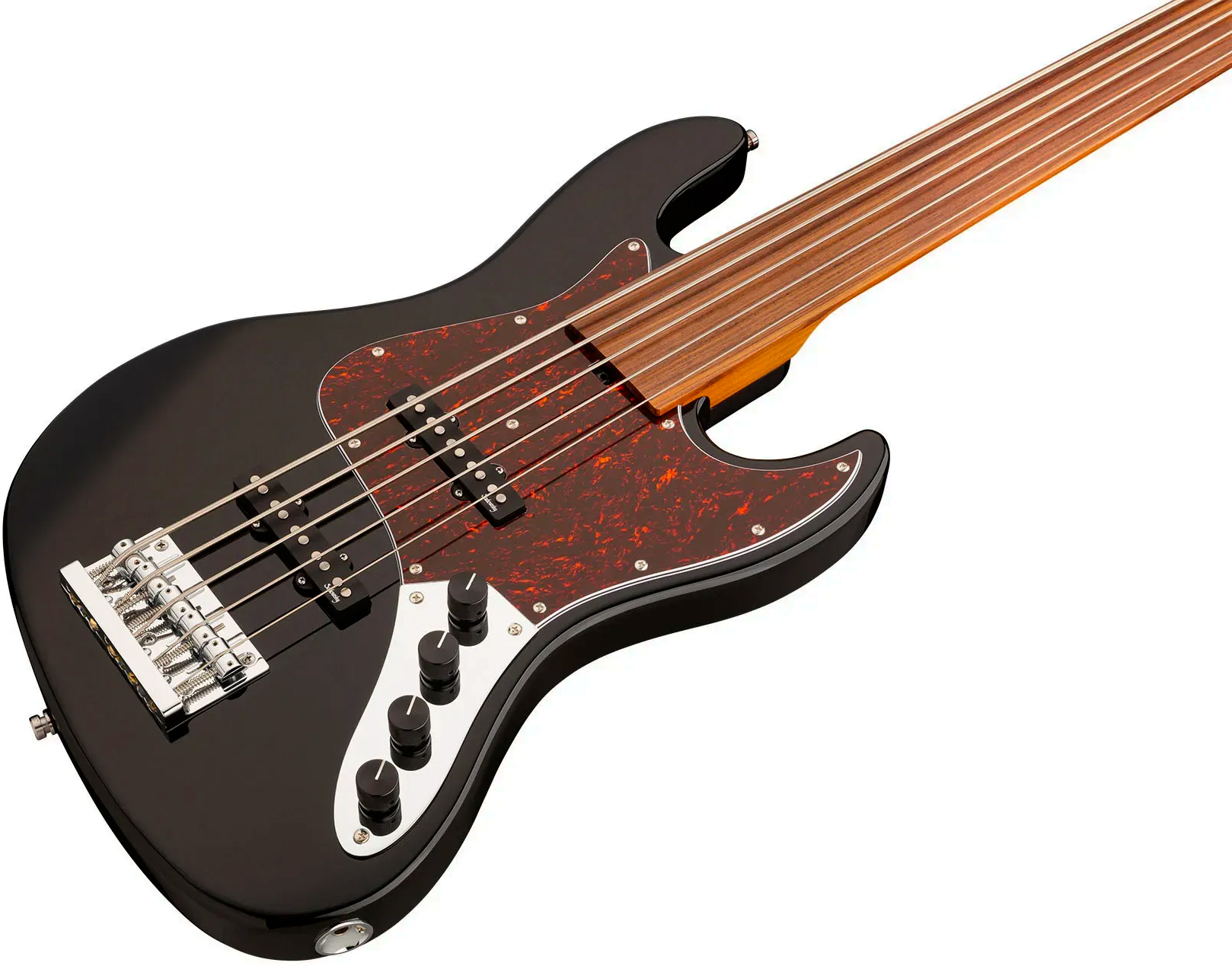 Sadowsky Vintage Jj Bass 21f 5c Fretless Metroexpress Mor - Black - Bajo eléctrico de cuerpo sólido - Variation 2