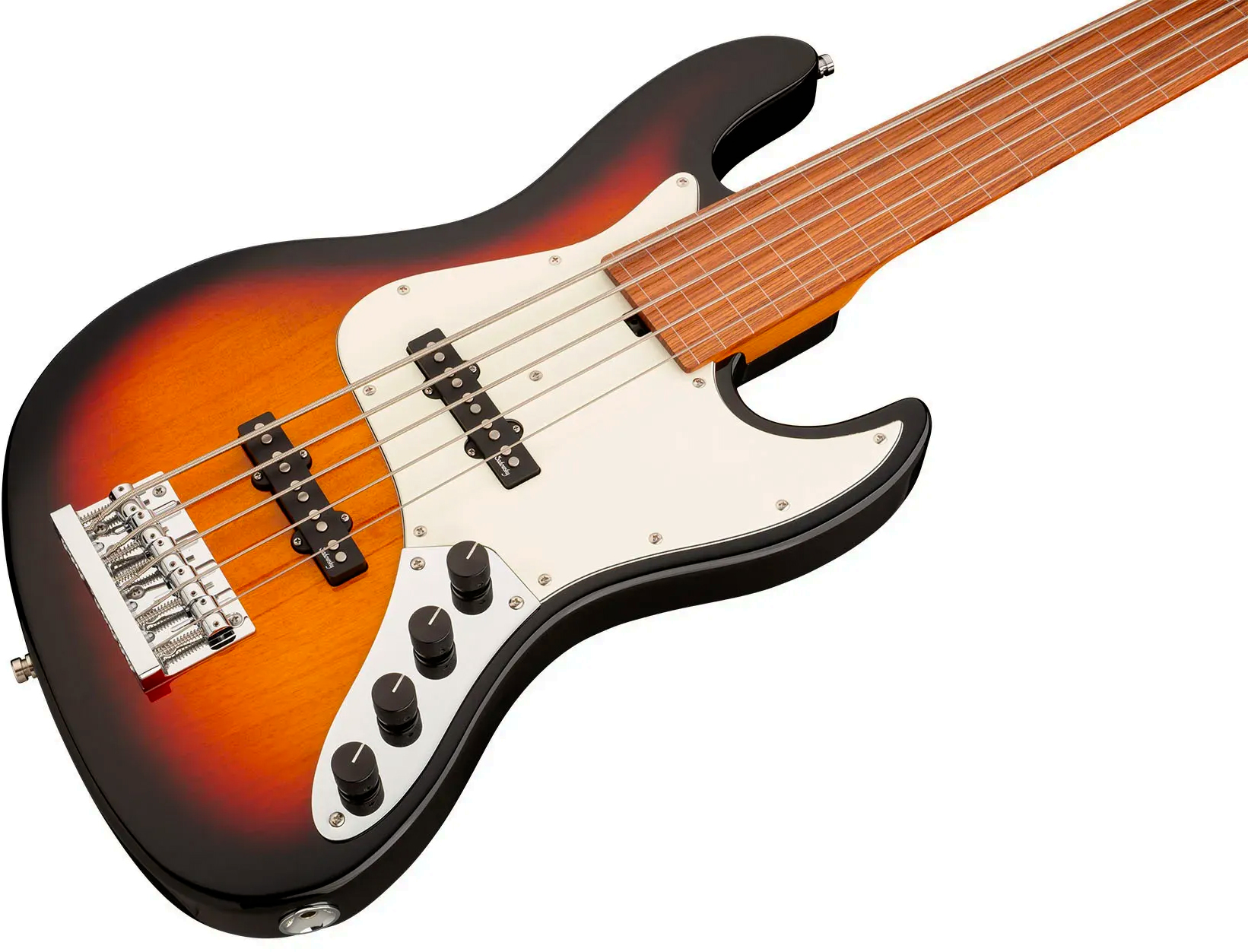 Sadowsky Vintage Jj Bass 21f 5c Fretless Metroexpress Mor - Tobacco Sunburst Transparent - Bajo eléctrico de cuerpo sólido - Variation 2
