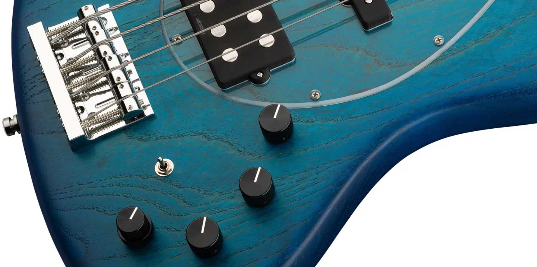Sadowsky Vintage M/j Bass 21f Ash 4c Metroline All Active Mn - Bora Blue Burst Trans. Satin - Bajo eléctrico de cuerpo sólido - Variation 3