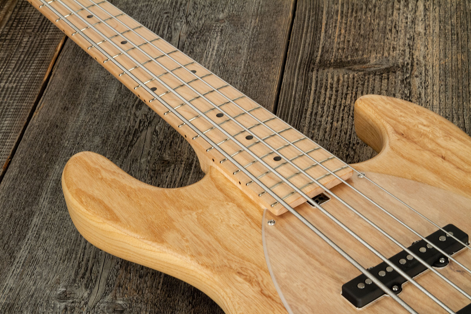 Sadowsky Vintage M/j Bass 21f Ash 5c Metroline All Active Mn - Natural Satin - Bajo eléctrico de cuerpo sólido - Variation 3