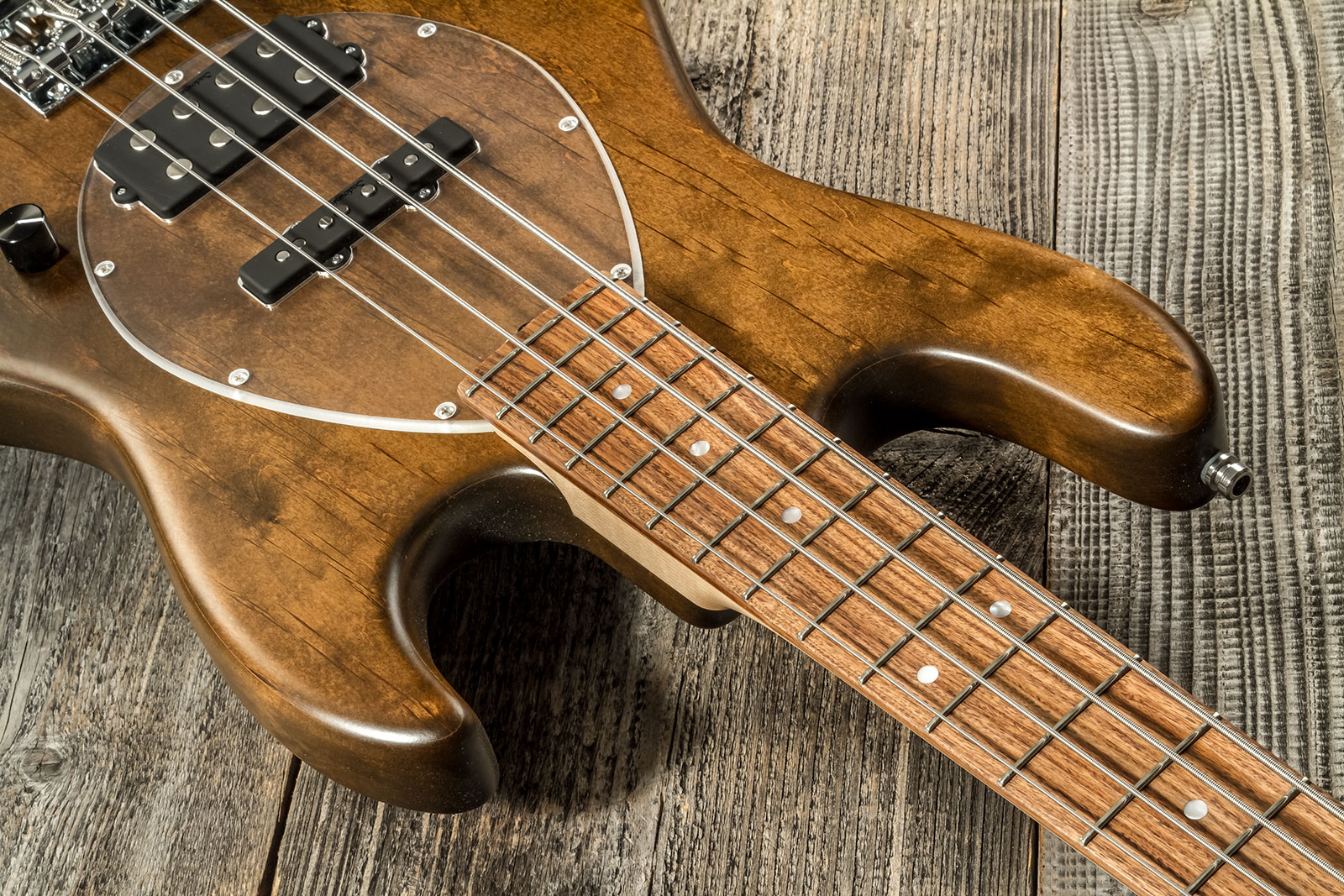 Sadowsky Vintage Mj Bass 21 Fret Alder 4c Metroline All Active Mor - Antique Tobacco Satin - Bajo eléctrico de cuerpo sólido - Variation 10