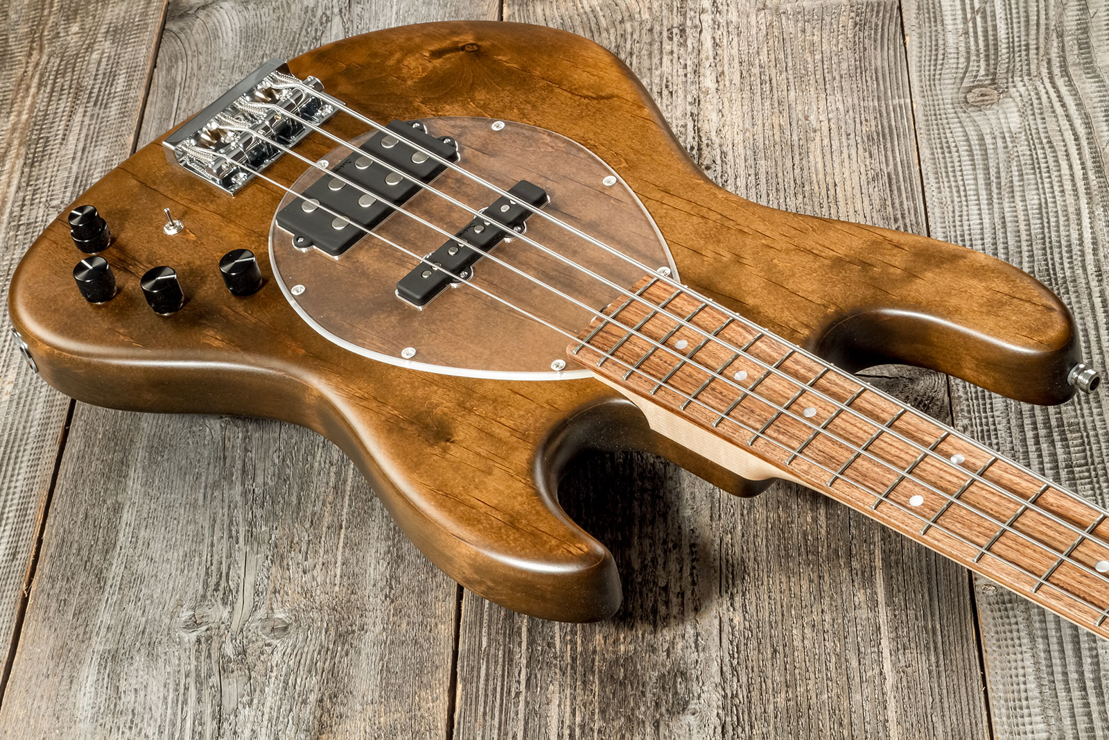 Sadowsky Vintage Mj Bass 21 Fret Alder 4c Metroline All Active Mor - Antique Tobacco Satin - Bajo eléctrico de cuerpo sólido - Variation 8