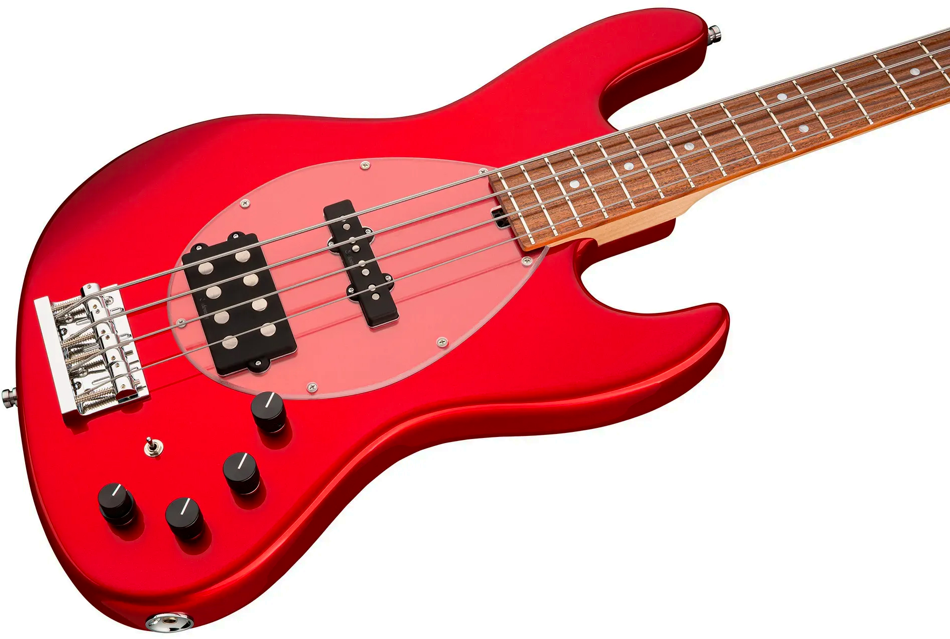 Sadowsky Vintage Mj Bass 21f Alder 4c Metroline All Active Mor - Candy Apple Red Metallic - Bajo eléctrico de cuerpo sólido - Variation 2