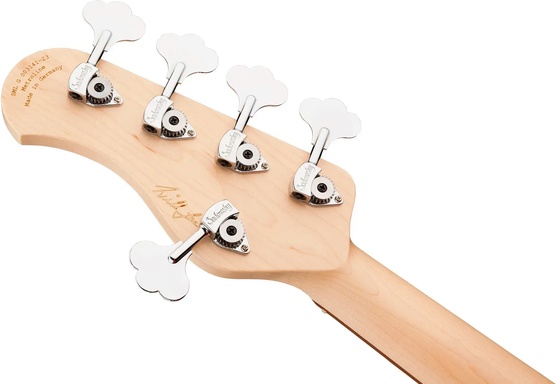 Sadowsky Will Lee 22-fret Alder 5c Metroline Signature All Active Mor - Natural Transparent - Bajo eléctrico de cuerpo sólido - Variation 4