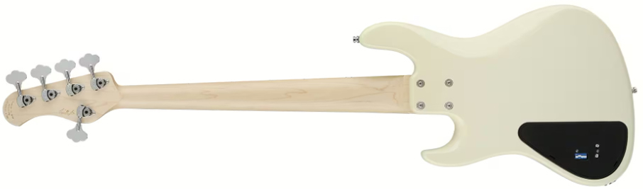 Sadowsky Will Lee 22-fret Ash 5c Metroline Signature All Active Mn - Solid Olympic White - Bajo eléctrico de cuerpo sólido - Variation 1