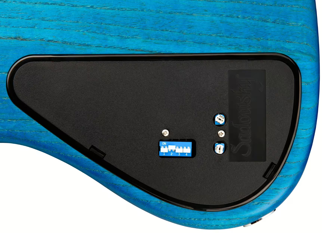 Sadowsky Will Lee 22-fret Ash 5c Metroline Signature All Active Mn - Ocean Blue Transparent Satin - Bajo eléctrico de cuerpo sólido - Variation 4