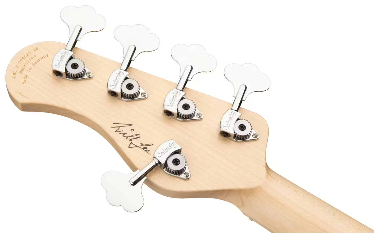 Sadowsky Will Lee 22-fret Ash 5c Metroline Signature All Active Mn - Natural Transparent - Bajo eléctrico de cuerpo sólido - Variation 4
