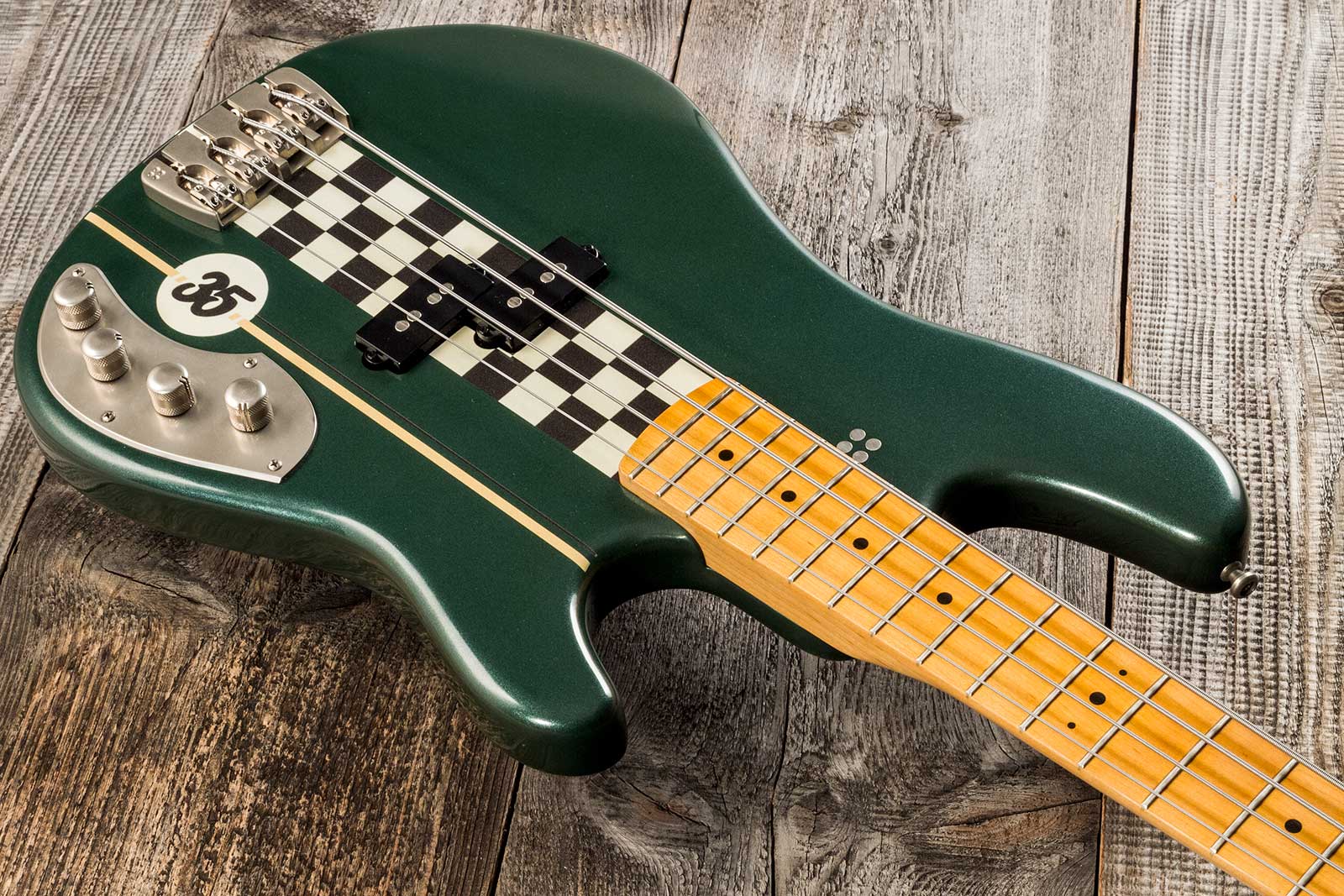 Sandberg California Ii Vs4 35th Anniversary Active Mn - Soft Aged British Racing Green - Bajo eléctrico de cuerpo sólido - Variation 2