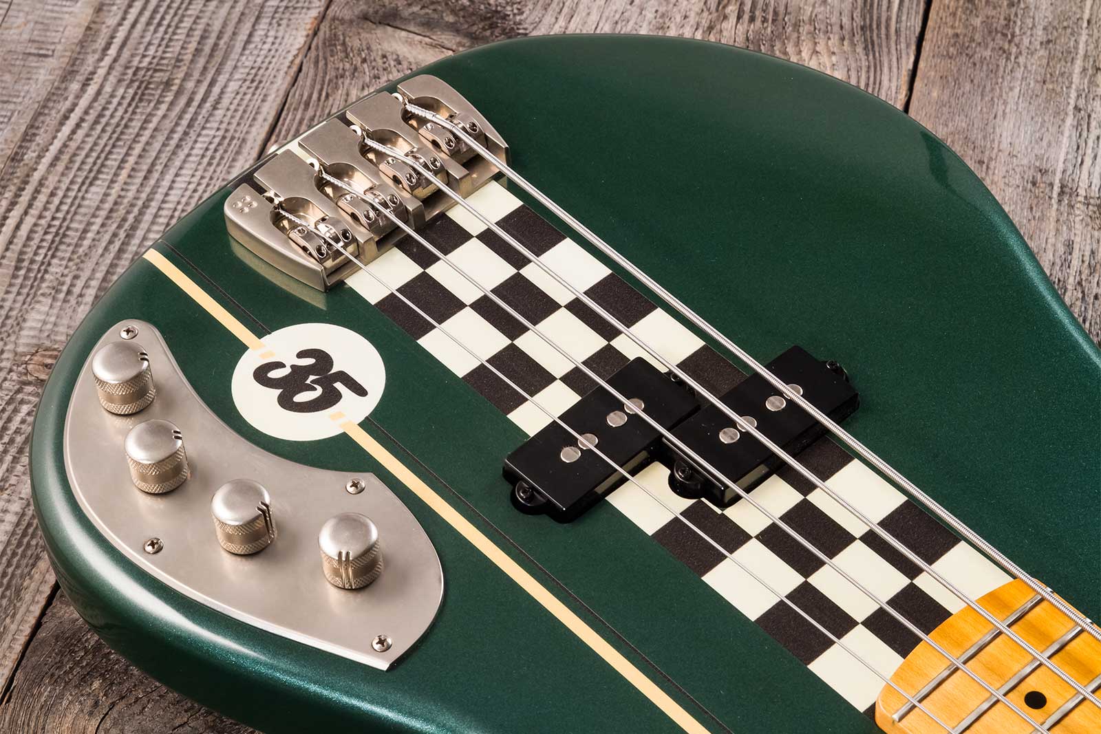 Sandberg California Ii Vs4 35th Anniversary Active Mn - Soft Aged British Racing Green - Bajo eléctrico de cuerpo sólido - Variation 3