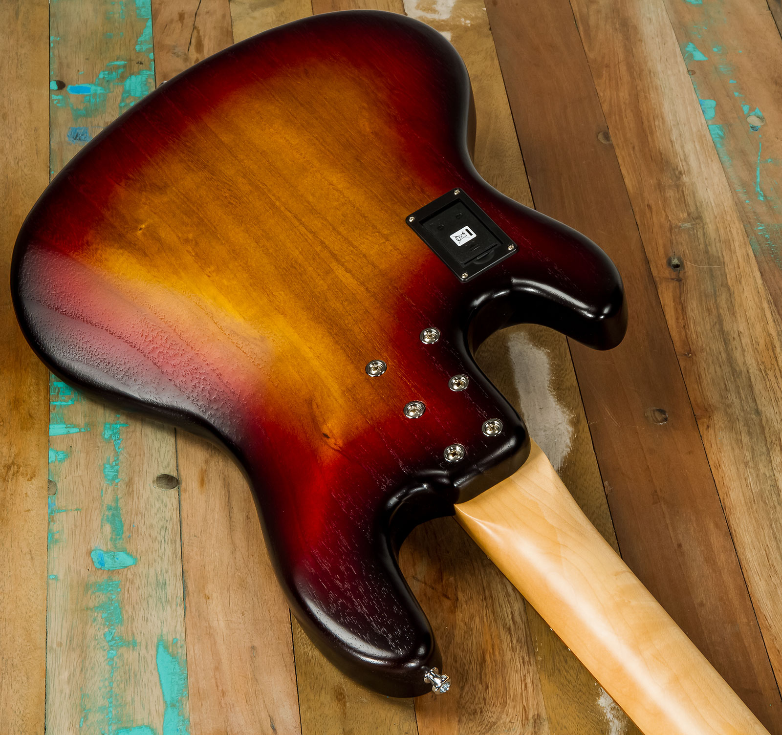 Sandberg California Tm Sl Superlight White Dots All Active Pf - 3-tone Sunburst Matt - Bajo eléctrico de cuerpo sólido - Variation 3