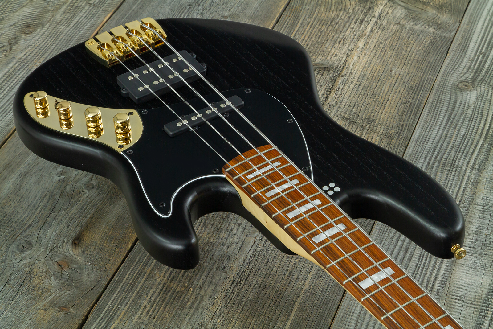 Sandberg California Tm4 Sl Superlight Gh 4c All Active Pf - Highgloss Black W. Matched Headstock - Bajo eléctrico de cuerpo sólido - Variation 3