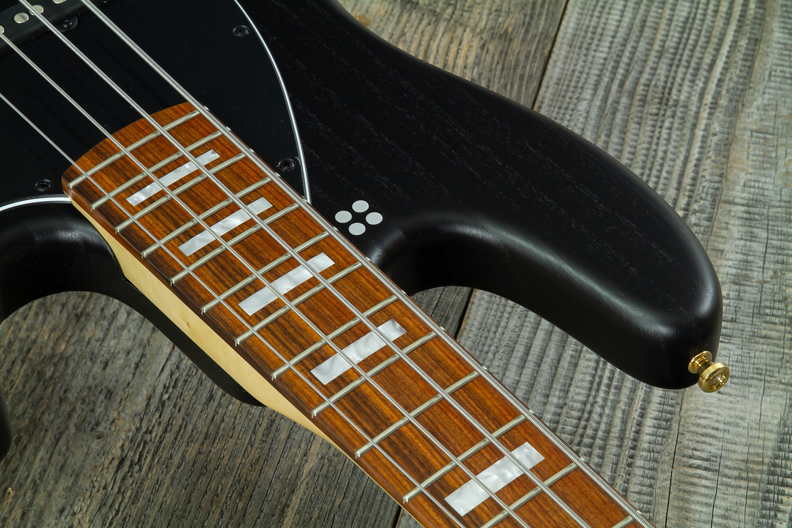 Sandberg California Tm4 Sl Superlight Gh 4c All Active Pf - Highgloss Black W. Matched Headstock - Bajo eléctrico de cuerpo sólido - Variation 5