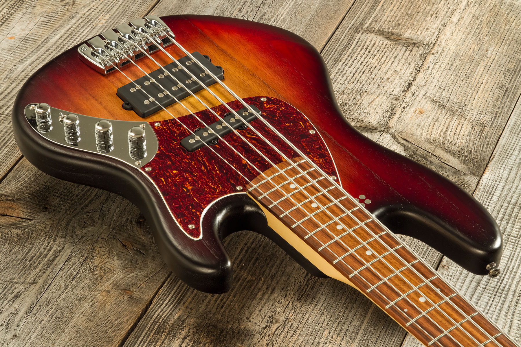 Sandberg California Tm5 Sl Superlight 5c All Active Pf #45195 - 3-tone Sunburst - Bajo eléctrico de cuerpo sólido - Variation 2