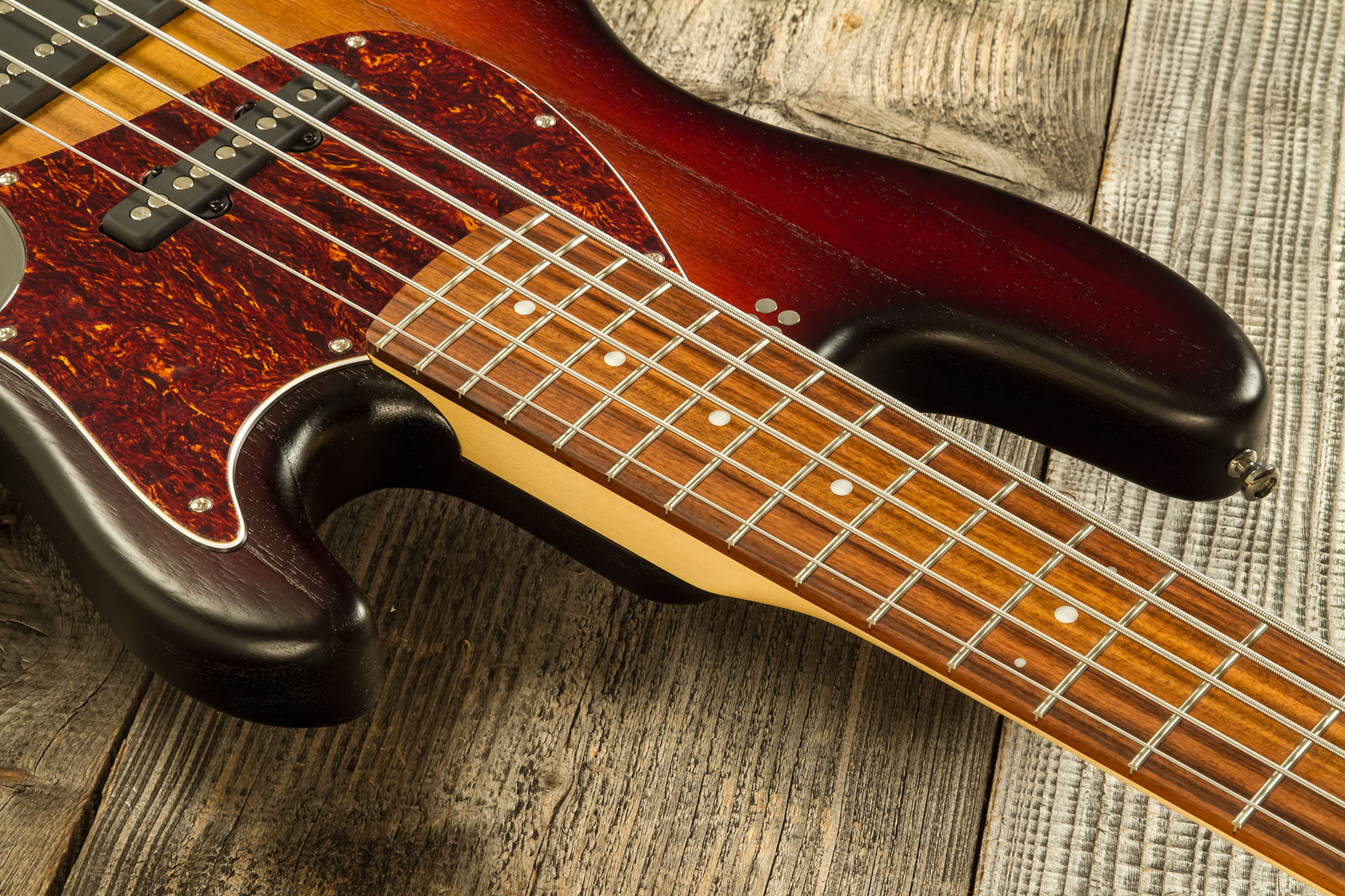 Sandberg California Tm5 Sl Superlight 5c All Active Pf #45195 - 3-tone Sunburst - Bajo eléctrico de cuerpo sólido - Variation 4