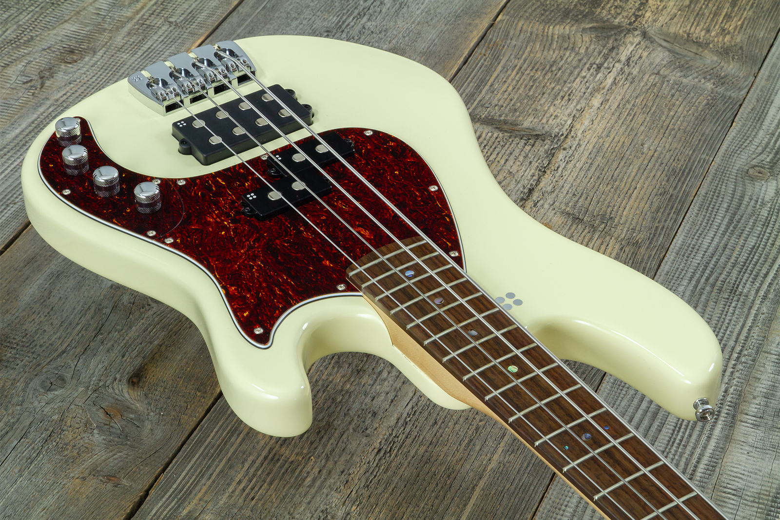 Sandberg California Vm4 Abalone Dots All 4c Active Rw - Highgloss Creme - Bajo eléctrico de cuerpo sólido - Variation 11