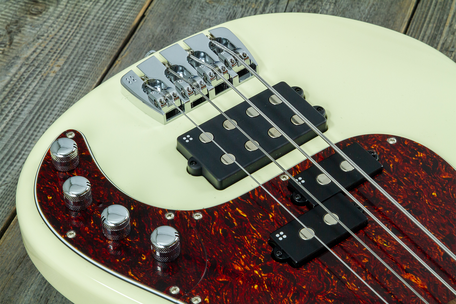 Sandberg California Vm4 Abalone Dots All 4c Active Rw - Highgloss Creme - Bajo eléctrico de cuerpo sólido - Variation 12