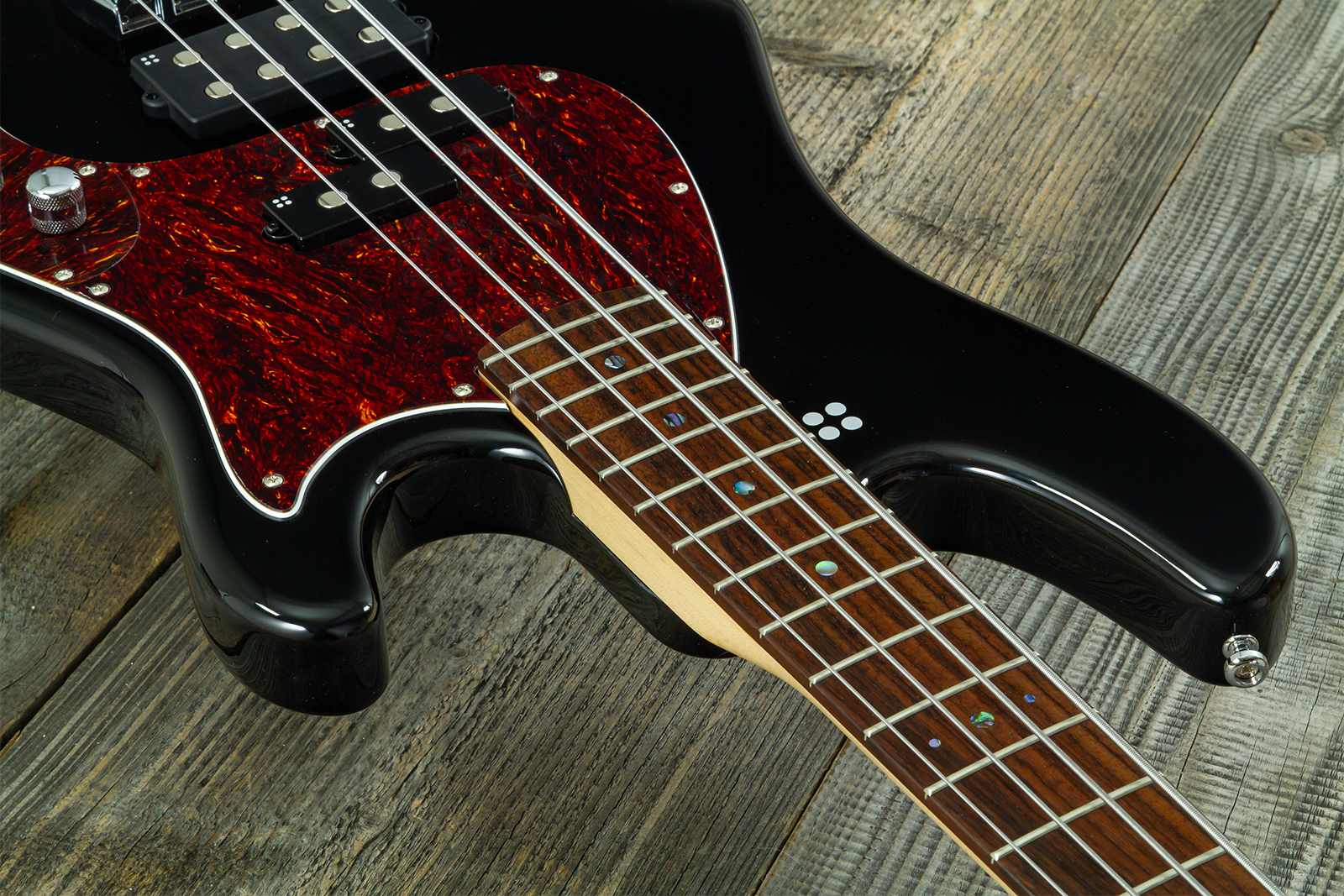 Sandberg California Vm4 Abalone Dots All 4c Active Rw - Highgloss Black - Bajo eléctrico de cuerpo sólido - Variation 7