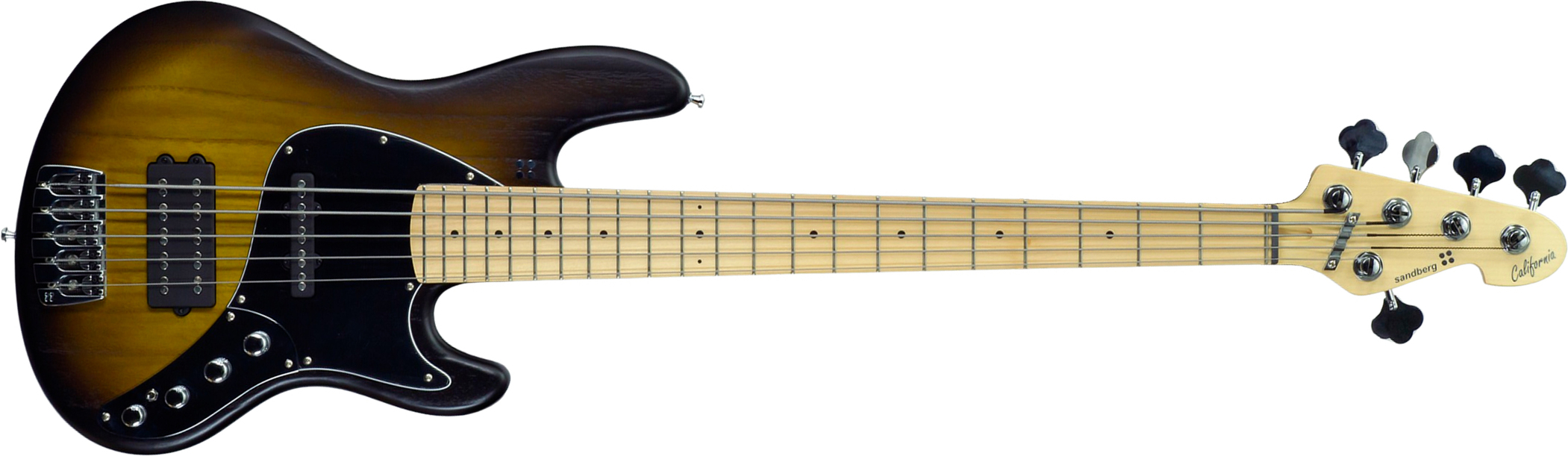 Sandberg California Tm Sl Superlight 5c All Active Mn #50318 - Matt Tobacco Sunburst - Bajo eléctrico de cuerpo sólido - Main picture