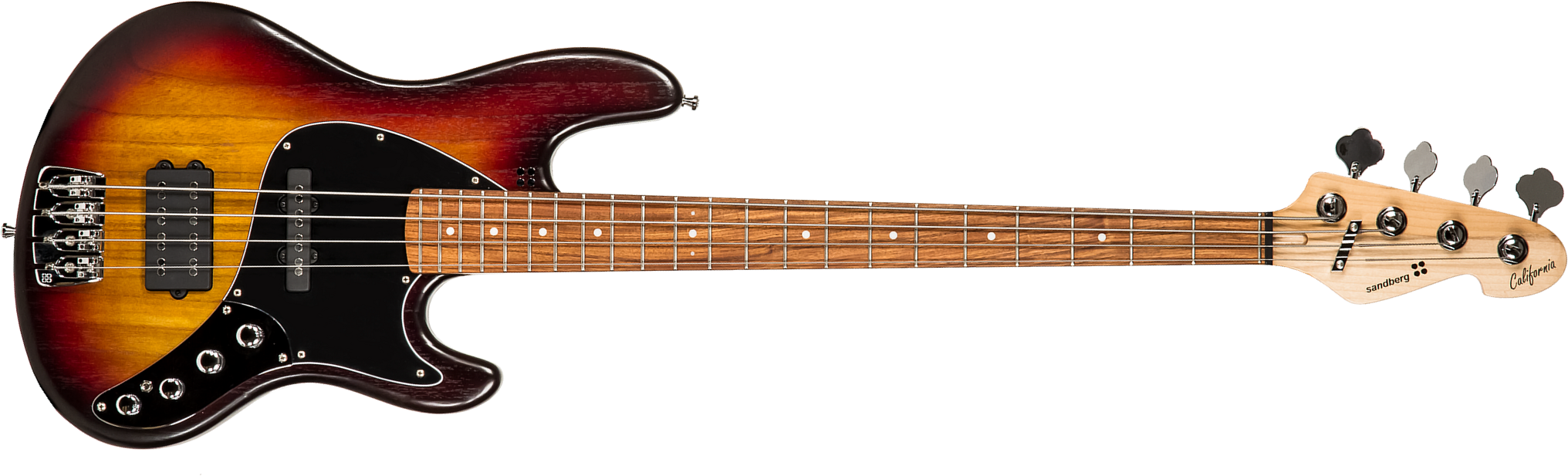 Sandberg California Tm Sl Superlight White Dots All Active Pf - 3-tone Sunburst Matt - Bajo eléctrico de cuerpo sólido - Main picture