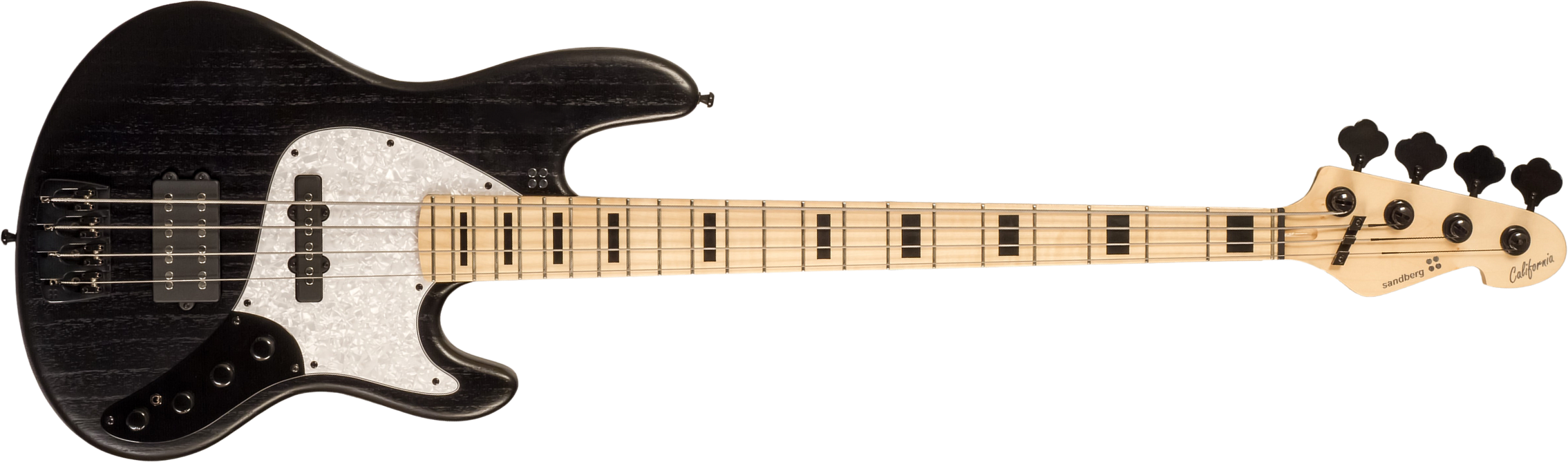 Sandberg California Tm4 Superlight Black Blocks 4c All Active Mn - Matt Black - Bajo eléctrico de cuerpo sólido - Main picture