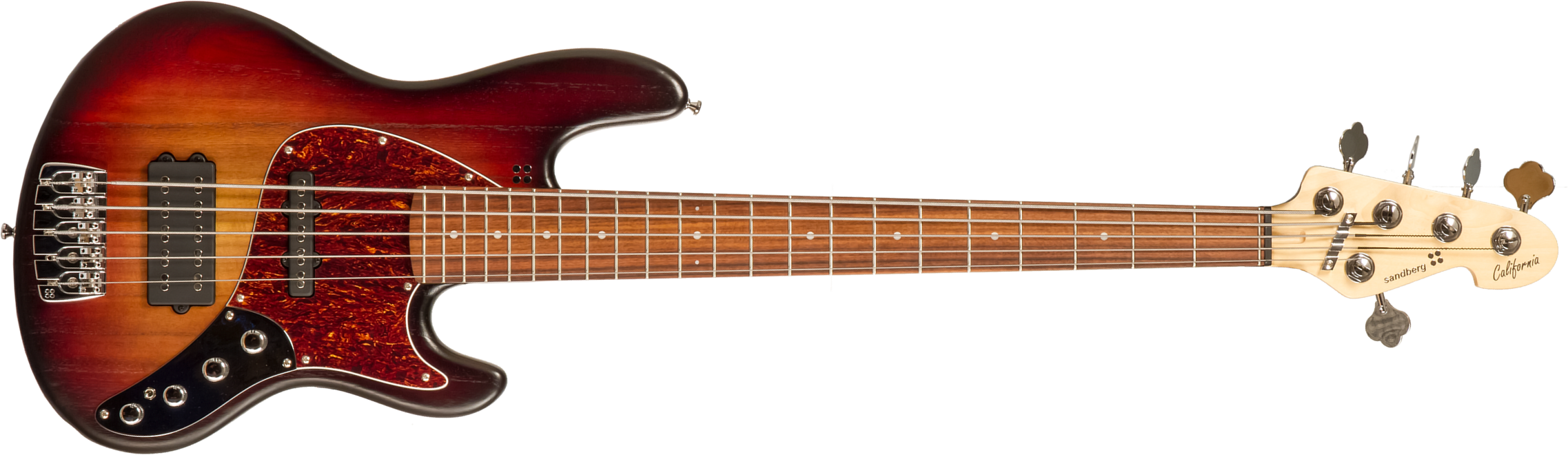 Sandberg California Tm5 Sl Superlight 5c All Active Pf #45195 - 3-tone Sunburst - Bajo eléctrico de cuerpo sólido - Main picture