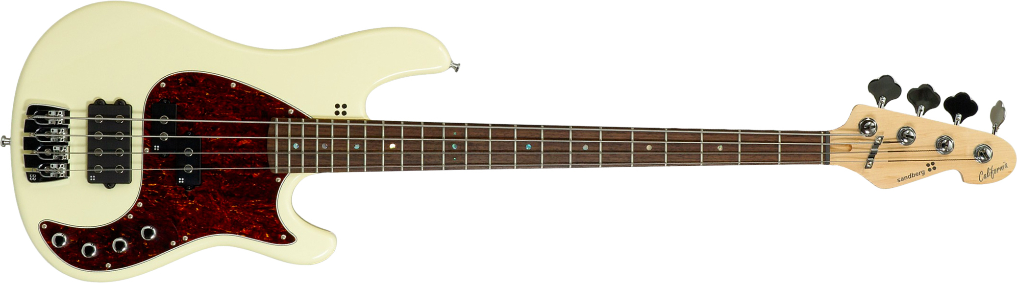 Sandberg California Vm4 Abalone Dots All 4c Active Rw - Highgloss Creme - Bajo eléctrico de cuerpo sólido - Main picture