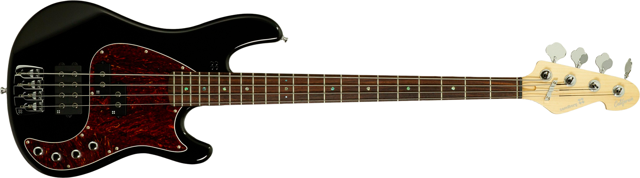 Sandberg California Vm4 Abalone Dots All 4c Active Rw - Highgloss Black - Bajo eléctrico de cuerpo sólido - Main picture