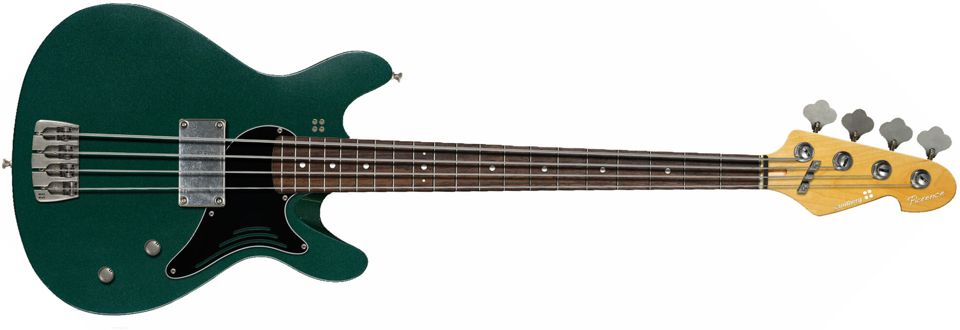 Sandberg Florence Bass 4c Rw - Soft Aged British Green - Bajo eléctrico de cuerpo sólido - Main picture