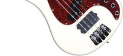 Bajo eléctrico de cuerpo sólido Sandberg                       California VM 4-String (White Dots, RW) - Highgloss creme
