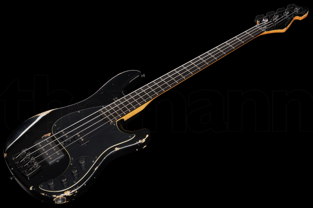 Sandberg Oliver Riedel California Vm4 Signature All Active Eb - Black Hardcore Aged - Bajo eléctrico de cuerpo sólido - Variation 1