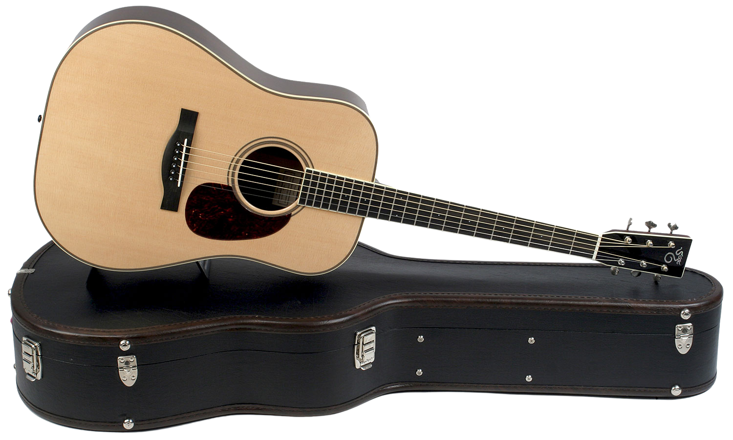 Santa Cruz D Model Dreadnought Epicea Palissandre #7197 - Natural - Guitarra folk - Variation 1