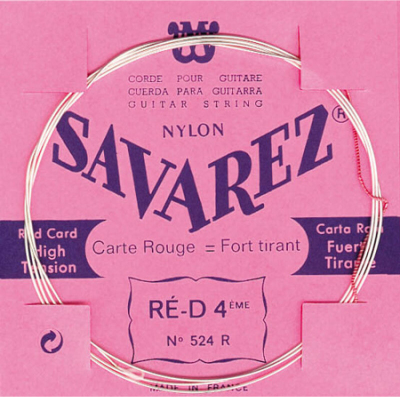 Savarez Corde Au DÉtail 524r Ré/d  4 Rouge Tirant Fort - Cuerdas guitarra clásica nylon - Main picture