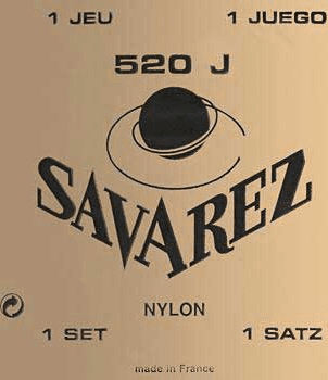 Savarez Jeu De 6 Cordes Classic 520j Savarez Nylon Jaune Tension Tres Forte - Cuerdas guitarra clásica nylon - Main picture