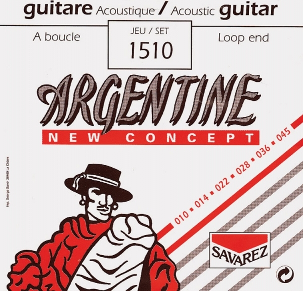 Savarez Guit. Argentine Ball End A Boucle 010.045 1510 - Cuerdas guitarra acústica - Main picture
