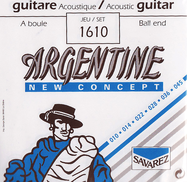 Savarez Jeu De 6 Cordes Guit. Argentine Ball End A Boule 010.045 1610 - Cuerdas guitarra acústica - Main picture