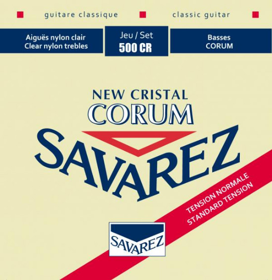 Savarez Jeu De 6 Cordes New Cristal Corum Normal Tension 500cr - Cuerdas guitarra clásica nylon - Main picture