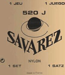 Cuerdas guitarra clásica nylon Savarez Classic 520J Savarez Nylon Jaune Tension Tres Forte - Juego de cuerdas